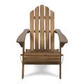 Hollywood Foldable Adirondack Chair Dark Brown Wood