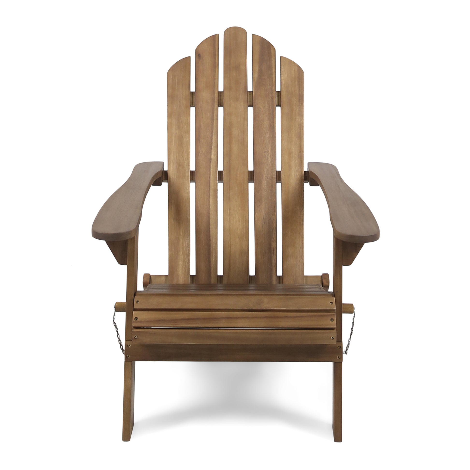 Hollywood Foldable Adirondack Chair Dark Brown Wood