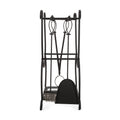 Log Rack And Tools Matt Black Iron