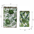 Set Of 2 Botanical Green And White Book Boxes, L:11X7X3