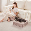 Poly Chenille Square Floor Pillow Cushion 24X24