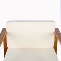 Patio Dining Chairs Set Of 2 Teak Beige Acacia Wood