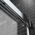 Top Rail Only, Stainless Steel Top Track With Buffer For Shower Door, 24D01P02 60Chx Chrome Stainless Steel