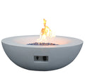 42 Inch Outdoor Concrete Propane Gas Fire Pit Bowl In Antique White Color Antique White Garden & Outdoor American Design,Contemporary,Luxury,Modern Fiberglass Concrete