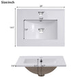 Viedo 20 Inch Modern Small Bathroom Vanity Cabinet With Ceramic Basin 20*15.5*33.3 Inches,Ample Storage,1 Soft Close Door Green Bathroom Solid Wood Mdf