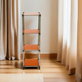 Korean Orange 4 Tier Heavy Duty Stainless Steel Storage Shelving Unit, 100Lbs Shelf 49