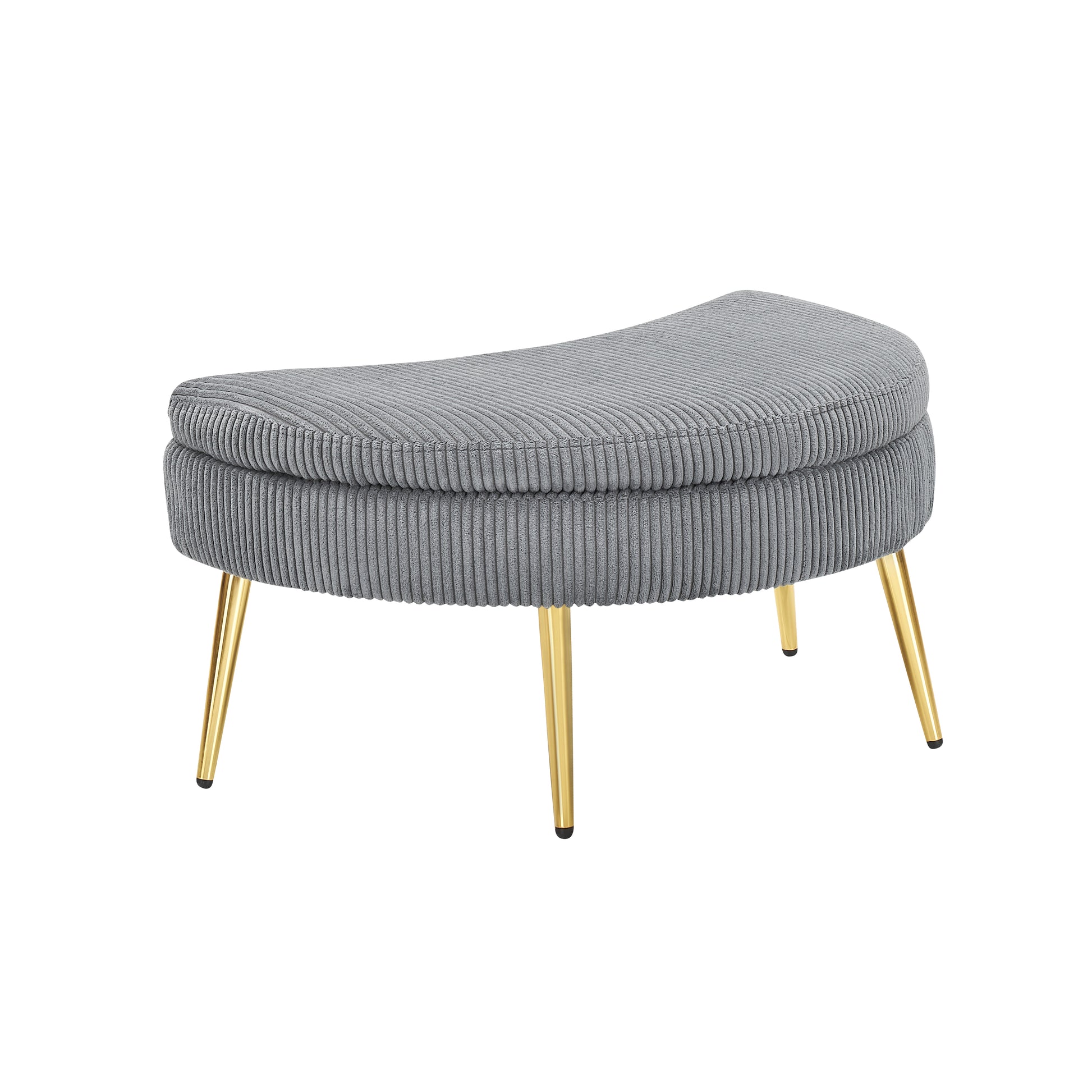43 Inches Single Grey Comfortable Chair, Single Chair Soft And Comfortable, Suitable For Meeting Room, Living Room, Bedroom Gray Corduroy 1 Seat