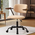 Sty 360 Rotating Wheel Height Adjustable Computer Chair, Simple Leisure Chair With Backrest Support Armrests For Home Office Desks And Chairs, Suitable For Dressing Rooms, Offices, And Living Rooms