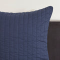 Cotton Quilted Euro Sham Navy Euro Sham Navy Cotton