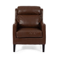 Club Chair Dark Brown Pu
