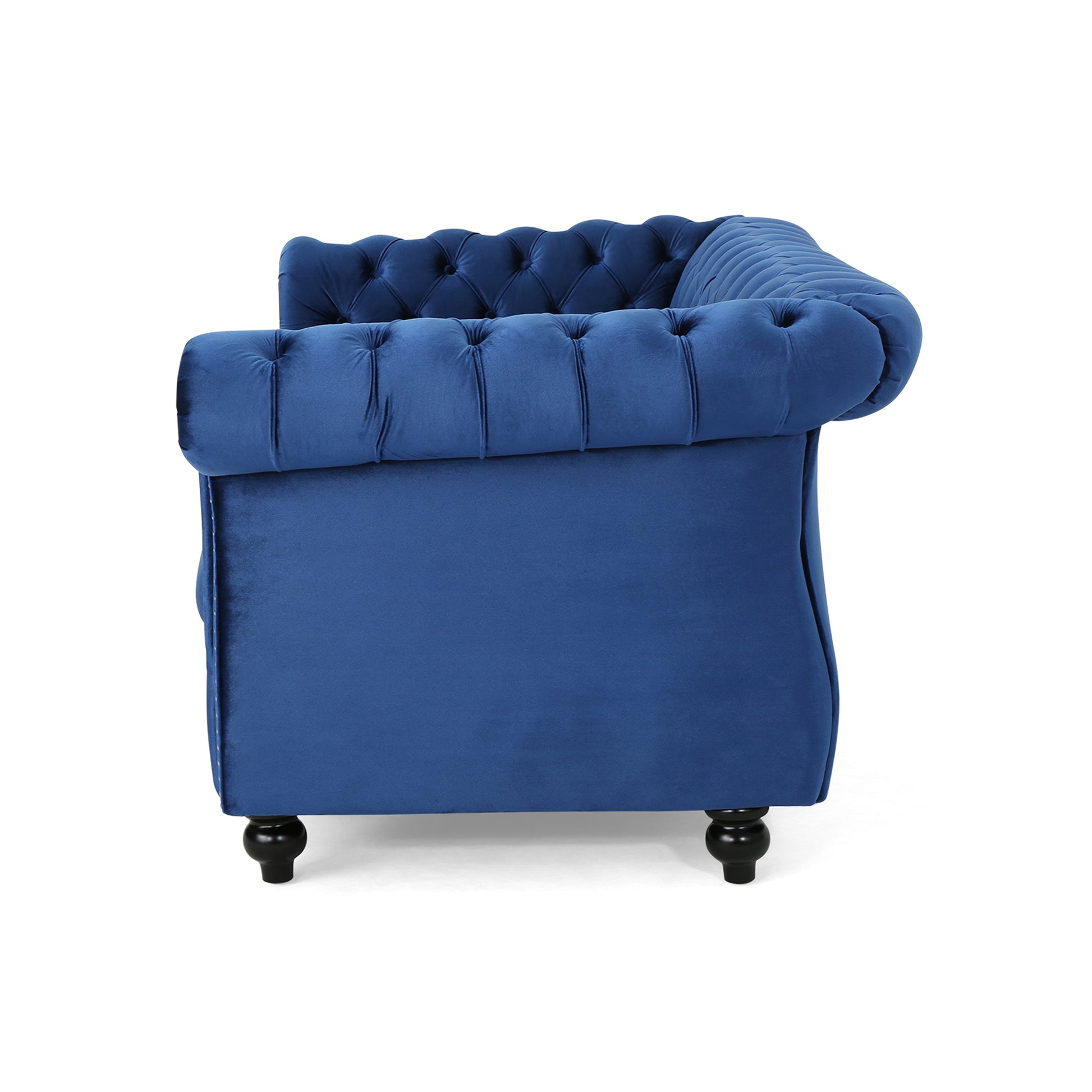 Seat Sofa Navy Blue Velvet