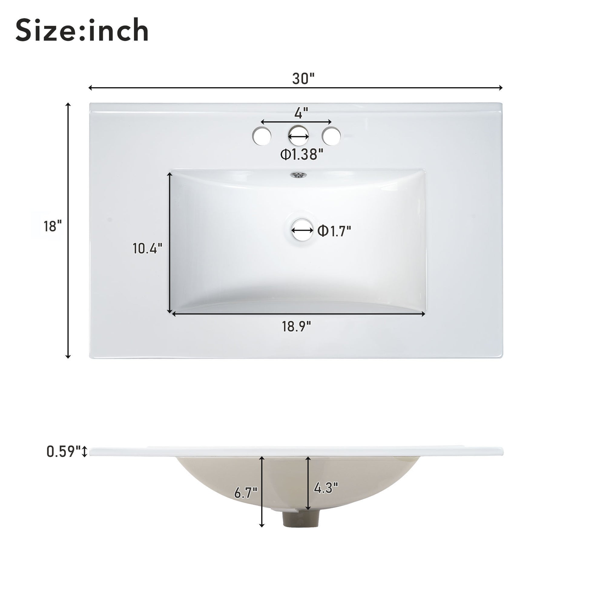 30 Inch Bathroom Vanity With Ceramic Basin, Soft Close Door And Adjustable Shelves Green Bathroom Solid Wood Mdf