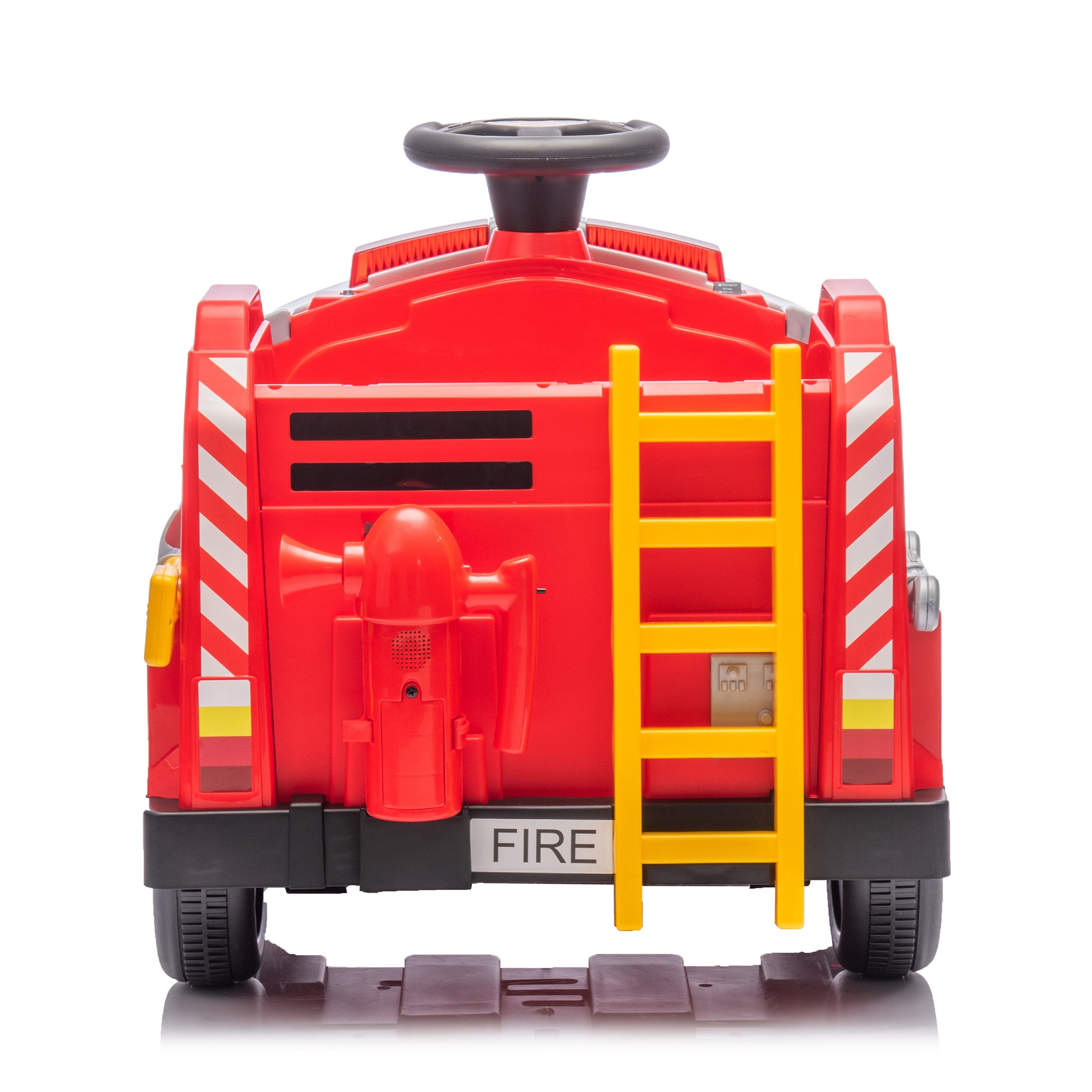 12V Kids Ride On Electric Car.Fire Engine Shape Design With Early Education Function,Human Vehicle Interaction With A Variety Of Fire Tools.Lights, Horns, And Sirens,Slow Start For Kids Aged 3 7. Red 50 99 Lbs Polypropylene