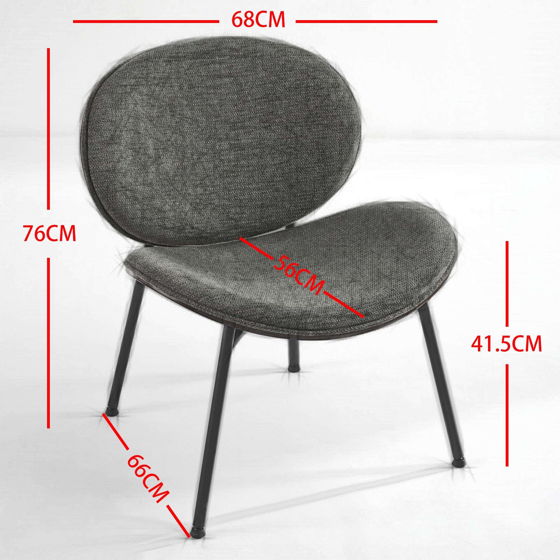 Mid Century Modern Shell Chair Single Side Chair Tripod Black Leather Lounge Chair In Walnut Finish Comfortable Backrest,Black Color,Sw1871Bk Black Primary Living Space American Design Foam Pu