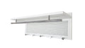Esyspot Metal Powder Coating Hook Wall Mounted With Shelf In White White Bedroom Contemporary Chrome Metal