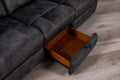 Sonet Domino Granite Rs Gray Fabric 1 Seat