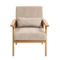 Leisure Chair With Solid Wood Armrest And Feet, Leisure Chair, Wood Frame, Velvet, Solid Rubber Wood Legs, Mid Century Modern Accent Chair, For Living Room Bedroom Studio Chair,Two Packs Camel Corduroy