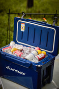 40Qt Navy Blue Insulated Box Navy Blue Polyethylene