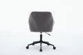 Elegent Velvet Office Chair With Wheels, Makeup Vanity Chair Height Adjustable For Teens Women Girls, Comfy Swivel Modern Leisure Armchair For Home Office, Bedroom, Study And Vanity. Gray Gray Primary Living Space Luxury,Modern Foam Iron