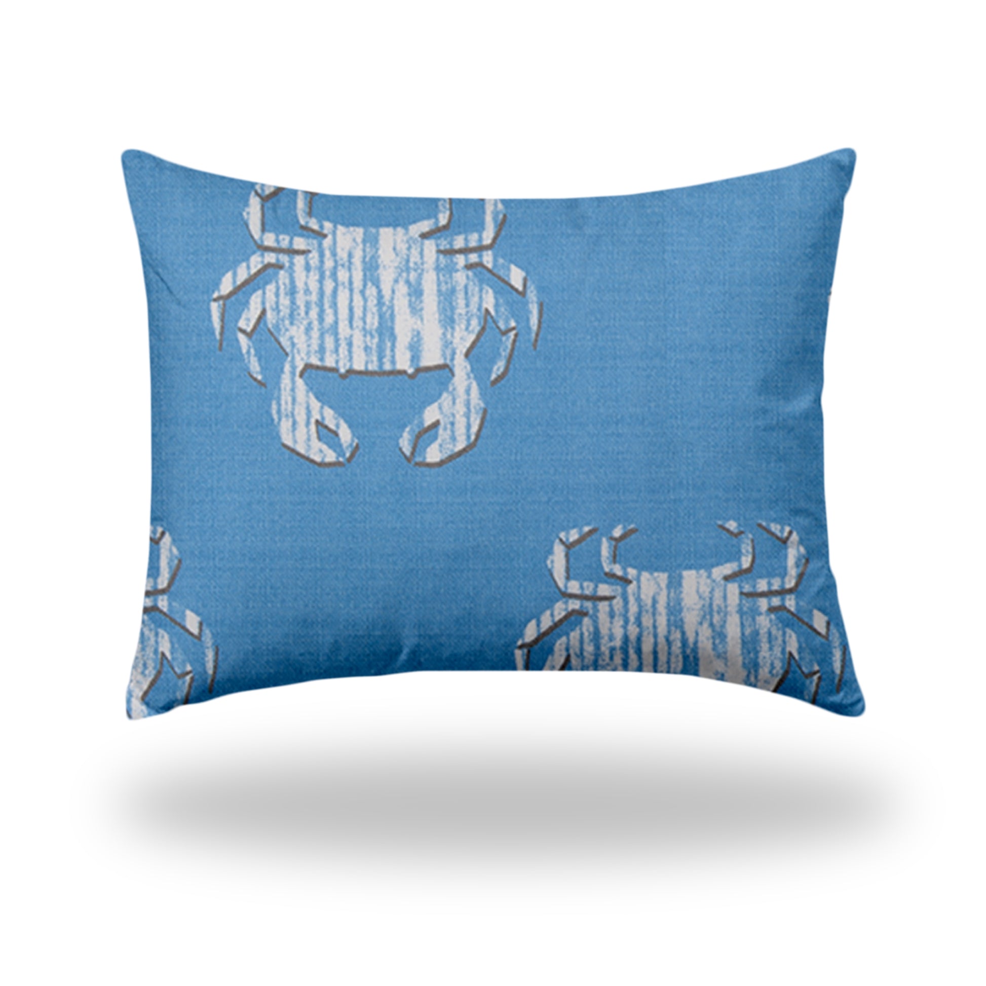 Crabby Indoor Outdoor Soft Royal Pillow, Zipper Cover Only, 12X16 Multicolor Polyester