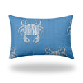 Crabby Indoor Outdoor Soft Royal Pillow, Envelope Cover Only, 12X18 Multicolor Polyester