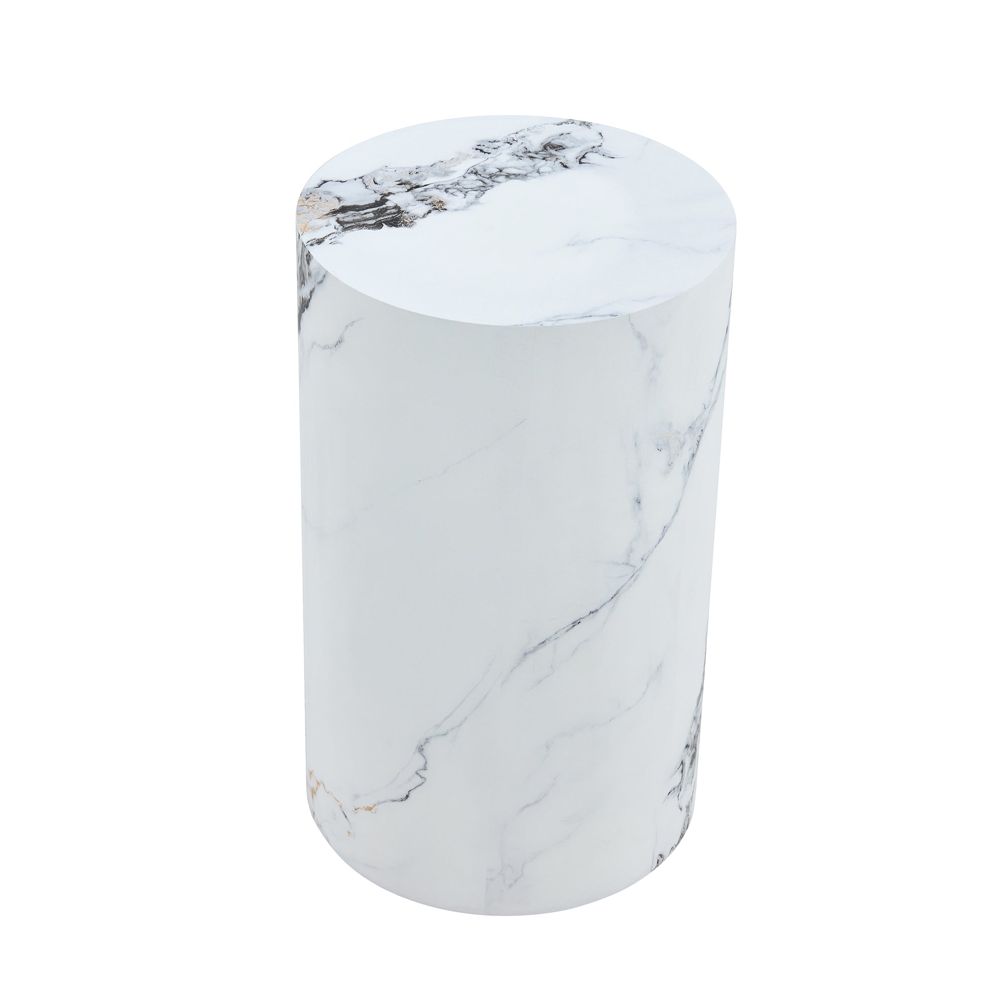 The Cylindrical Table With Its Patterned Design Can Be Easily Integrated Into A Variety Of Interior Styles, From Coffee Tables To Small Dining Tables, Workbenches Or Makeshift Writing Desks. White Mdf