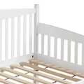 White Back Twin Daybed Box Spring Not Required Twin White Wood White Transitional Wood