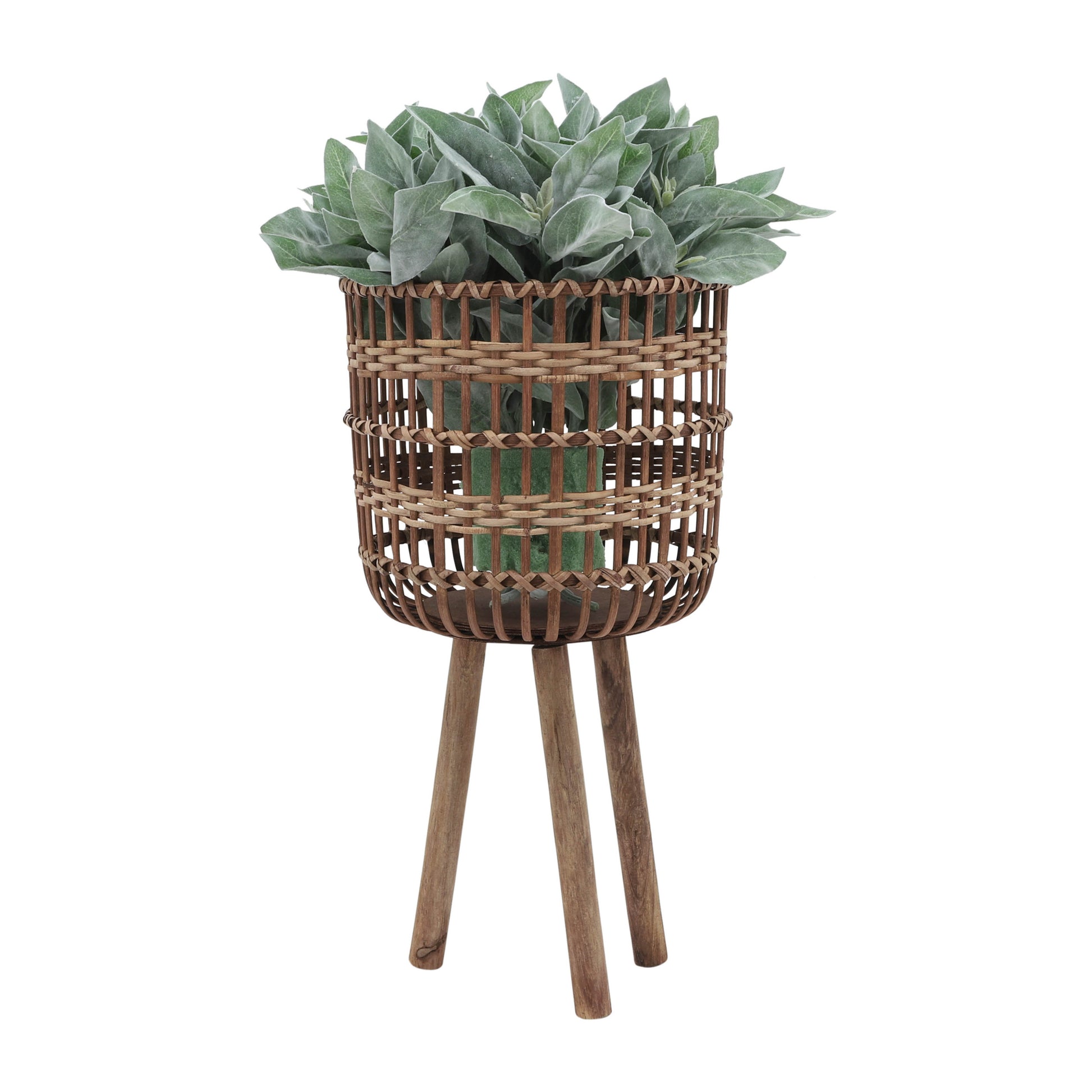 S 3 Bamboo Planters 11 13 15", Brown Brown Bamboo