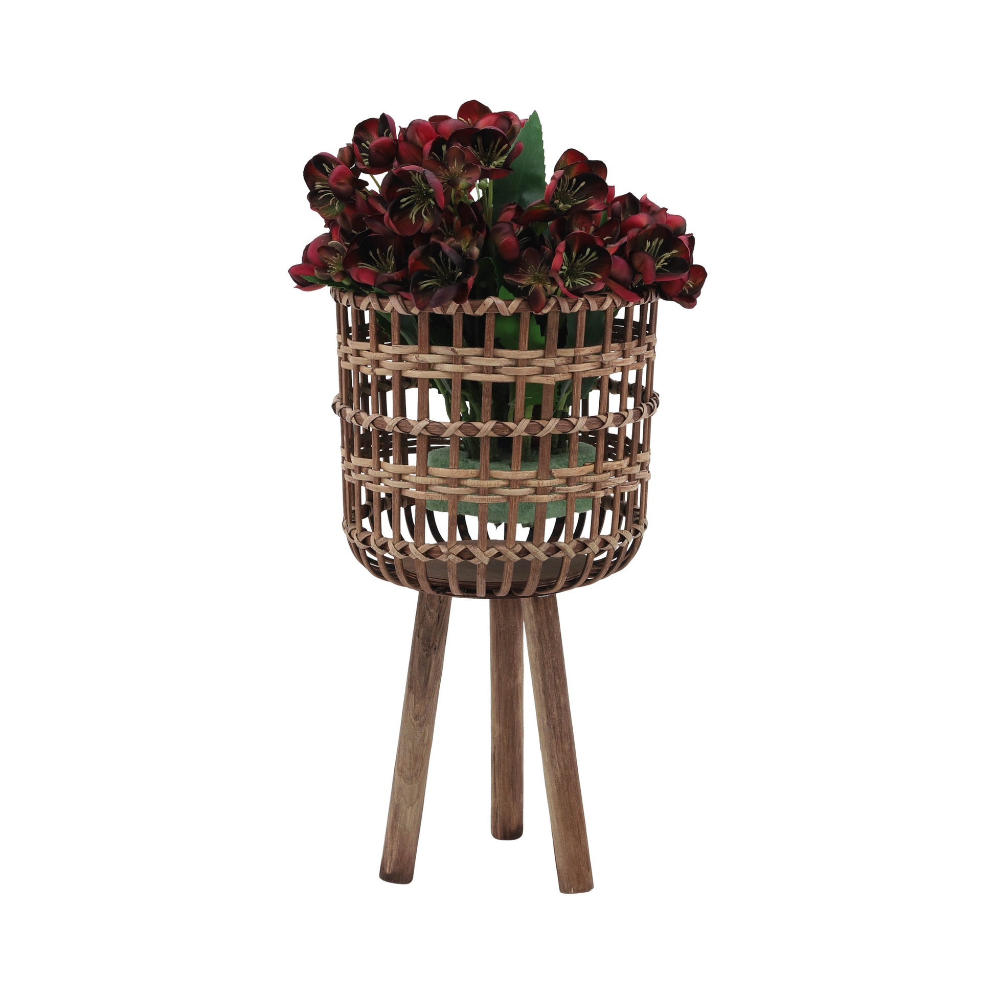 S 3 Bamboo Planters 11 13 15", Brown Brown Bamboo