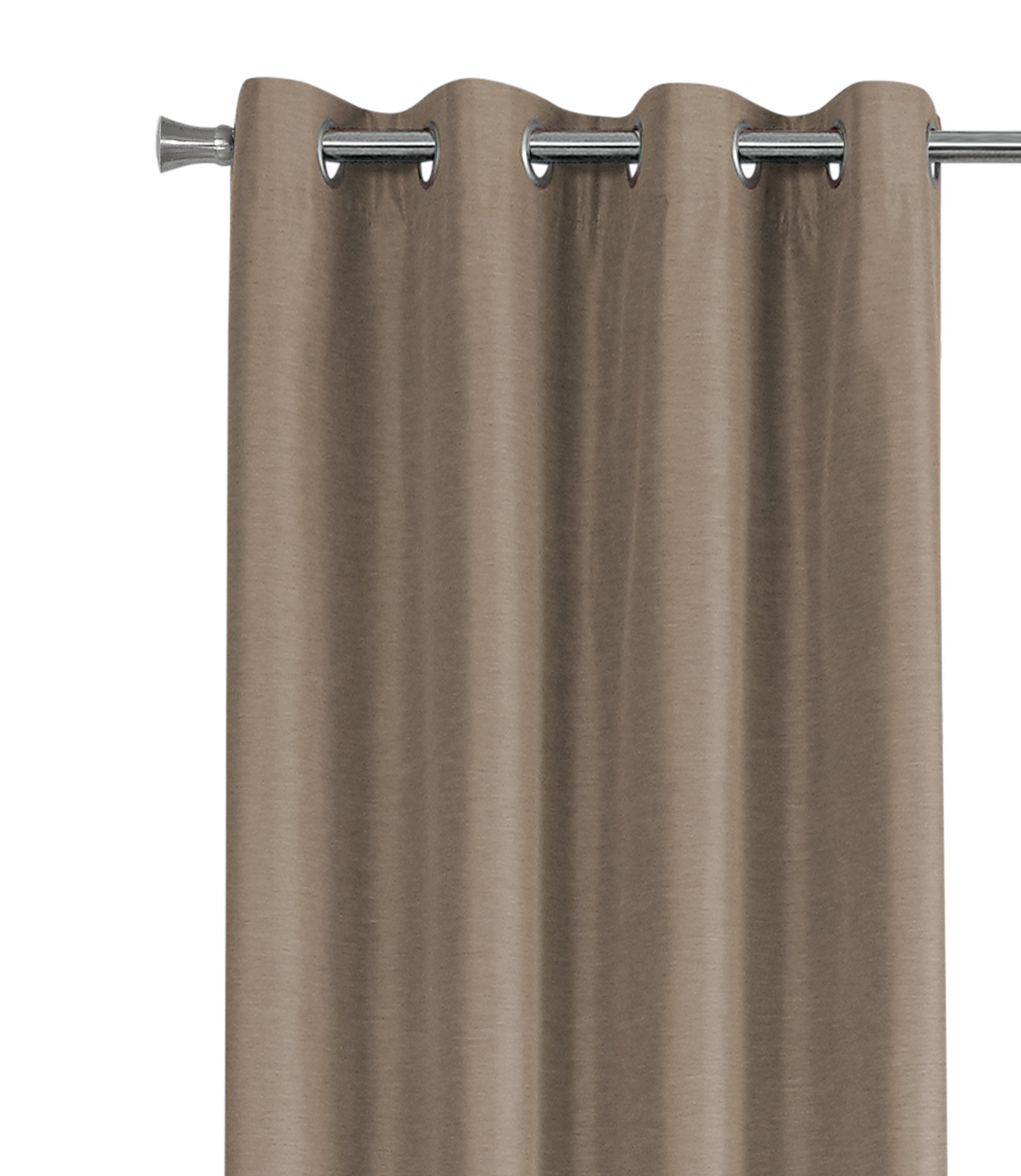 Curtain Panel, 2Pcs Set, 54"W X 95"L, 100% Blackout, Grommet, Living Room, Bedroom, Kitchen, Brown Thermal Insulation Polyester, Contemporary, Modern Brown Polyester