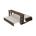 3 In 1 Convertible Sleeper Sofa Bed,Modern Velvet Loveseat Couch With Pull Out Bed,Small Beautiful Seat Futon Sofa Bed With Convertible Office Desk,Beige Beige Metal & Wood 2 Seat