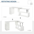 Homcom Rotating Computer Desk, 55