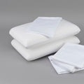 Cooling With Heiq Bedding Bundle Full: Memory Foam Pillow, Sheet Set, Mattress Protector Full White Cotton