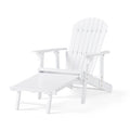 Malibu Reclining Adirondack Chair White Acacia Wood
