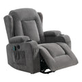 Power Lift Recliner Chair Recliners For Elderly With Heat And Massage Recliner Chair For Living Room With Infinite Position And Side Pocket,Usb Charge Port Grey Grey Power Push Button Soft Heavy Duty Cotton Wood Metal