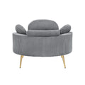 43 Inches Single Grey Comfortable Chair, Single Chair Soft And Comfortable, Suitable For Meeting Room, Living Room, Bedroom Gray Corduroy 1 Seat