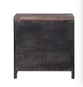 Juniper Dark Cherry Finish Nightstand Dark Brown Synthetic Wood