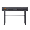 Gunmetal Writing Desk With 1 Drawer Gunmetal Writting Desk Office Rectangular Drawers Desk Wood