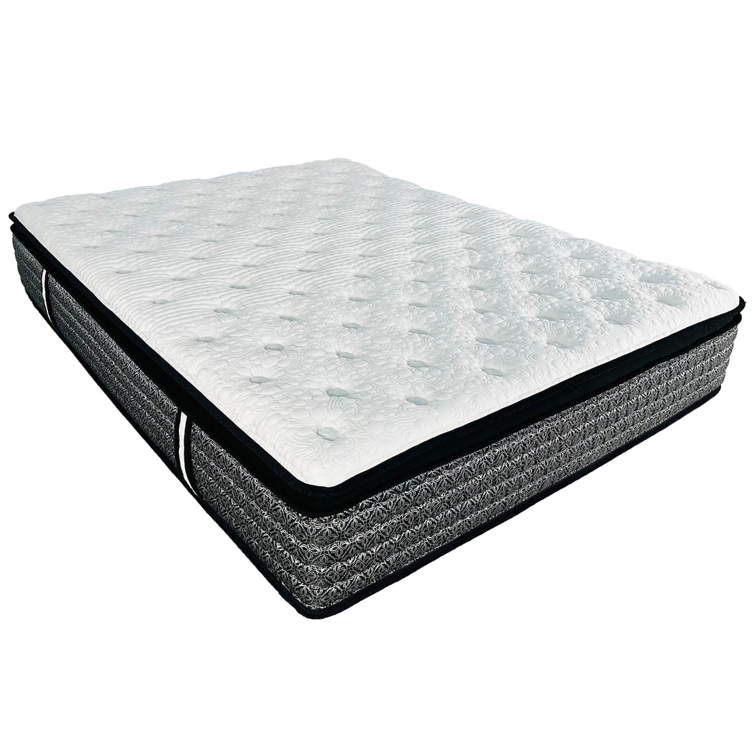 Premium 14 In. Cal King Size Pocket Coil Hybrid Mattress, Super Plush Gel Memory Foam Mattress For Comfort Sleep, White Gray Grey White Bedroom Contemporary,Modern Memory Foam Polyester California King