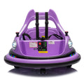 12V Ride On Bumper Car For Kids,Electric Car For Kids,1.5 5 Years Old,W Remote Control, Led Lights, Bluetooth & 360 Degree Spin, Vehicle Body With Anti Collision Paddingfive Point Safety Belt,2Wd Purple Polyethylene