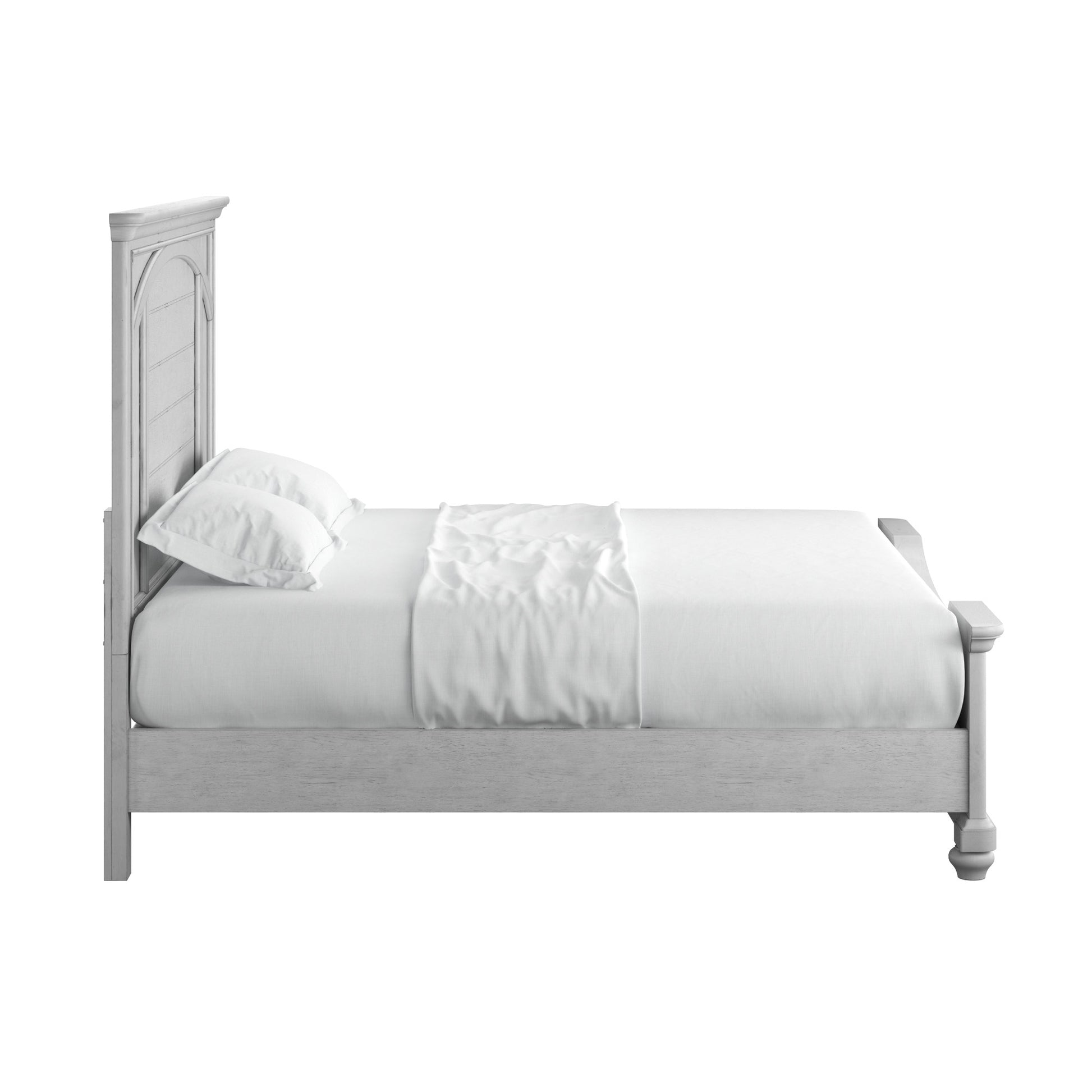 Mariano Gray King Panel Bed King Gray Engineered Wood