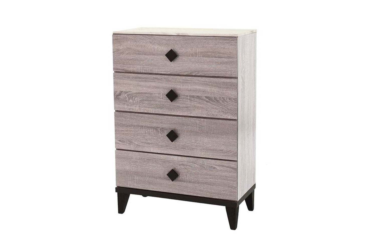 Modern Design Bedroom Furniture 1Pc Cream 4 Drawers Beautiful Chest With Faux Marble Top Black,Cream Modern Wood