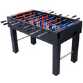 54 Inch Hurricane Foosball Table For Family Game Rooms With Light Cherry Finish, Analog Scoring And Free Accessories Black Black Mdf Steel