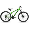 A2610 26 Inch Mountain Bike 21 Speeds, Suspension Fork, Steel Frame Disc Brake For Men Women Mens Bicycle Adlut Bike Cycling Green Without Garden & Outdoor Classic Multifunctional Steel