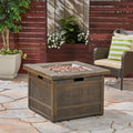 40,000 Btu Outdoor Lightweight Concrete Gas Burning Fire Pit By 32