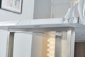 Elegant Luxurious Imitation Marble Mdf Dinning Table For 6 Or 8, Rectangular 63