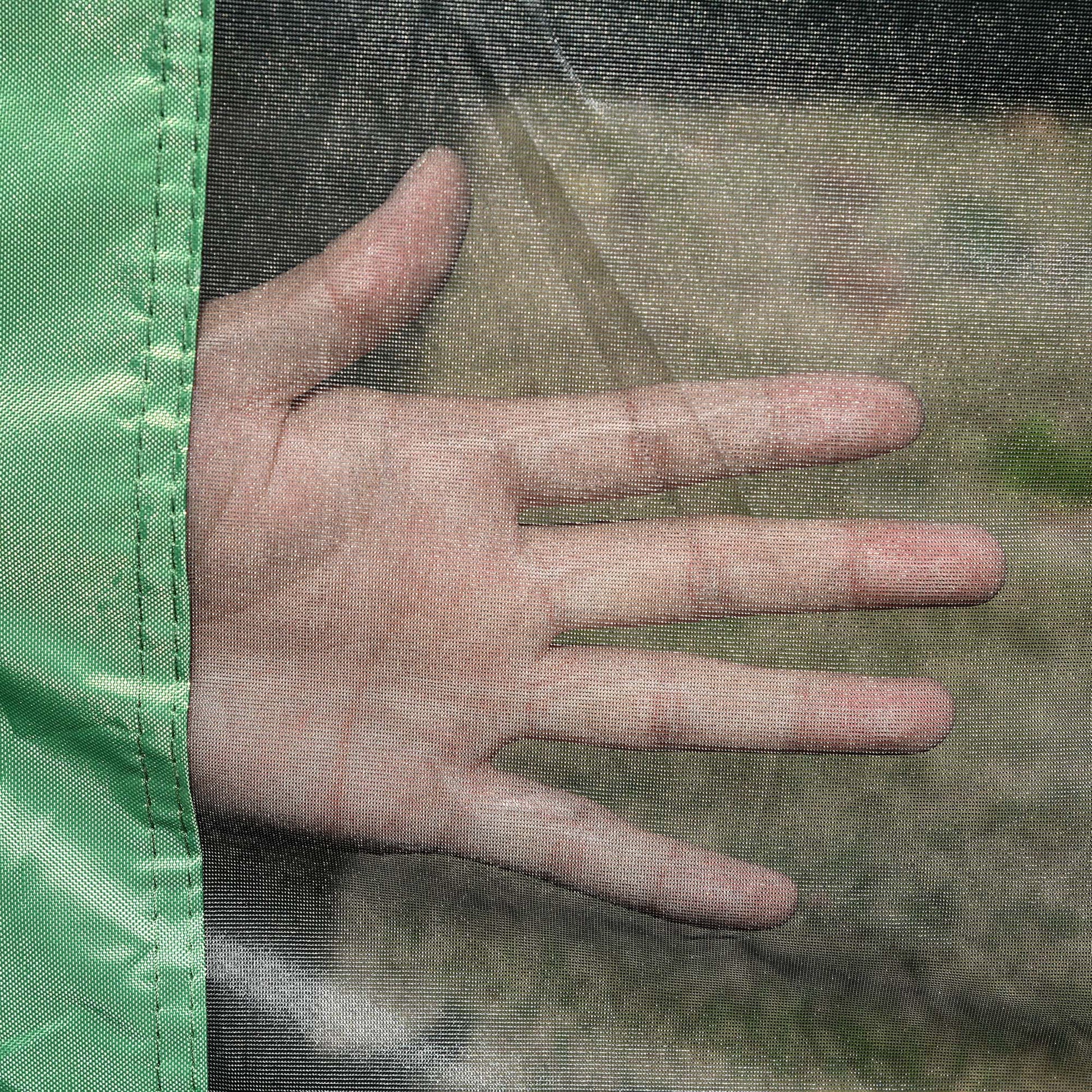 Outsunny Pop Up Camping Canopy Gazebo Screen Shelter Tent With Single Person Easy Set Up, Ventilating Mesh, Portable Carry Bag For Outdoor Camping Party Event, 7X7Ft, Green Green Polyester