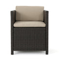 Puerta Dining Chair Set Of 2 Dark Brown Wicker