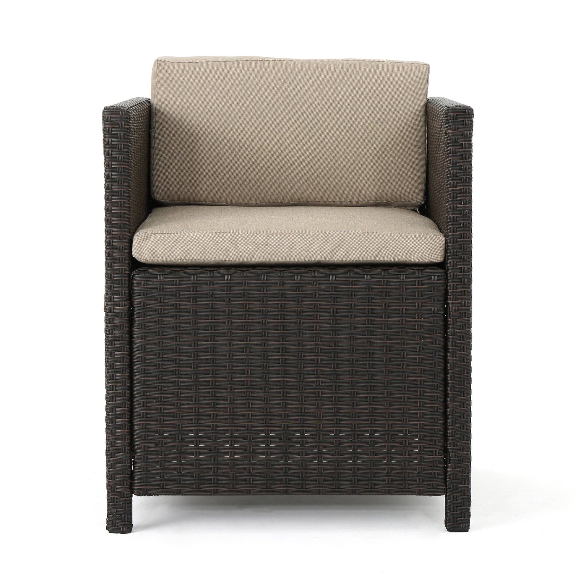 Puerta Dining Chair Set Of 2 Dark Brown Wicker