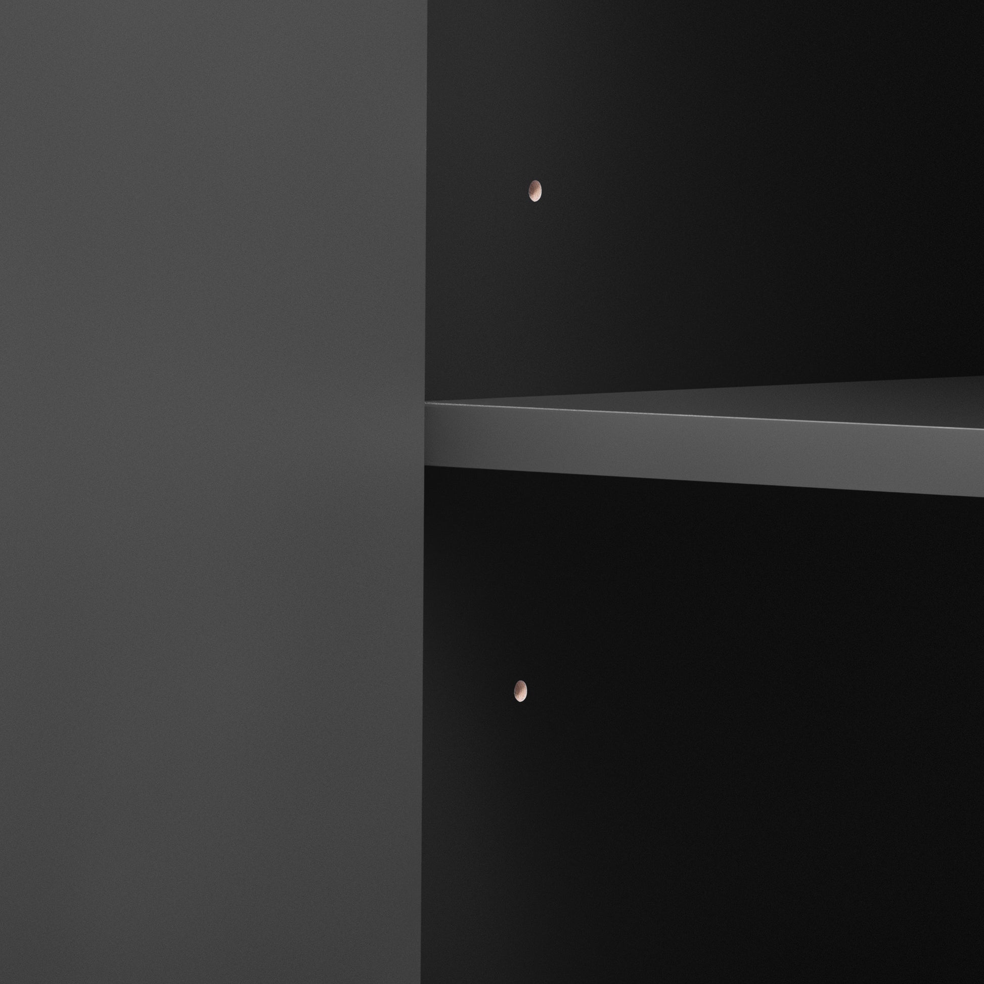 Mirod Modern Minimalist Side Cabinet With Adjustable Shelves ,Stylish Geometric Door Design,Ample Storage Space For Any Home Decor Black Mdf